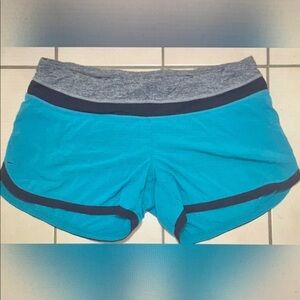 Women's Athletic Shorts in Blue and Gray